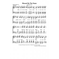 Blessed Be the Name of the Lord-PDF Song Sheet