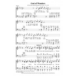 God of Wonders - PDF Song Sheet