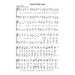 Great is the Lord - PDF Song Sheet