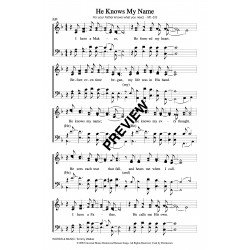 He Knows My Name-PDF sheet music