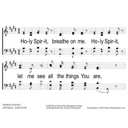 Holy Spirit Breathe on Me - PPT Slides