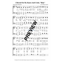 I Bowed on my Knees and cried Holy-PDF Sheet Music