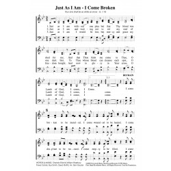Just As I Am-I Come Broken PDF Song Sheet