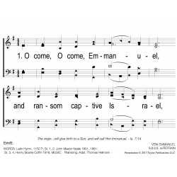 O Come O Come Emmanuel-Methodist Hymnal-PPT