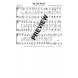 My Idle Words-PDF Sheet Music