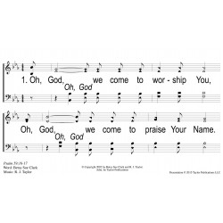 Oh God We Come to Worship You - Free Sample