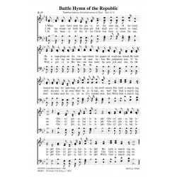 Battle Hymn of the Republic - PDF Song Sheet