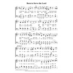 Born to Serve the Lord - PDF Song Sheet