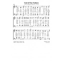 God of Our Fathers - PDF Song Sheet