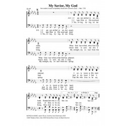 My Savior My God - PDF Song Sheet