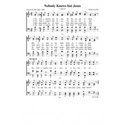 Nobody Knows but Jesus - PDF Song Sheet