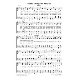 O The Things We May Do - PDF Song Sheet