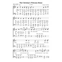 The Christian's Welcome Home - PDF Song Sheet