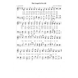 The Gospel is For All - PDF Song Sheet
