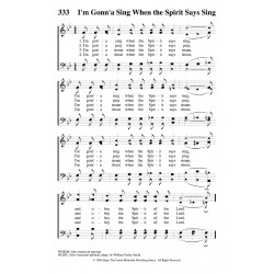 I'm Gonna Sing When the Spirit Says Sing-PDF Song Sheet