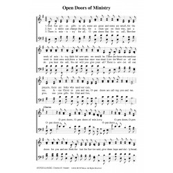 Open Doors of Ministry-PDF Song Sheets