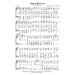 Sing of His Love - PDF Song Sheet