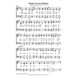 Thank You for Mothers-PDF Sheet Music