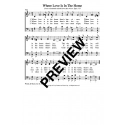 Where Love is in the Home-PDF song sheet