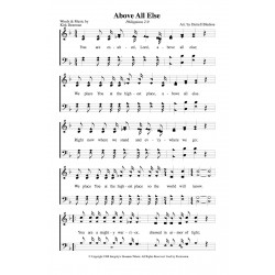 Above All Else - PDF Song Sheets