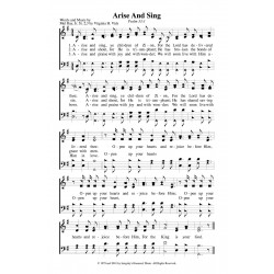 Arise and Sing PDF Song Sheet