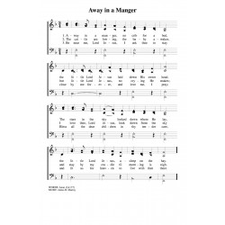 Away in a Manger - Methodist hymnal-PDF Song Sheet