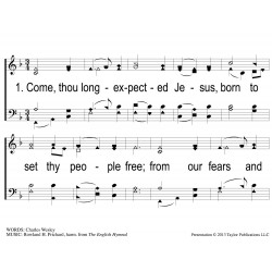 Come Thou Long Expected Jesus -M -PPT