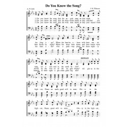Do You Know the Song-PDF Song Sheet