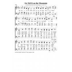 Go Tell it on the Mountain - PDF Song Sheet