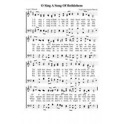 O Sing a Song of Bethlehem-PDF Song Sheet