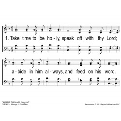 Take Time to Be Holy-Methodist-PPT